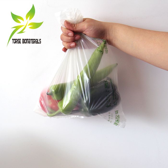 compostable produce bag on roll for fresh foods