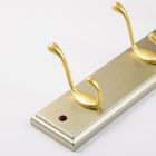 4 gold hooks metal film coated coat hook