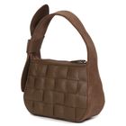 Quilted leather hand bag