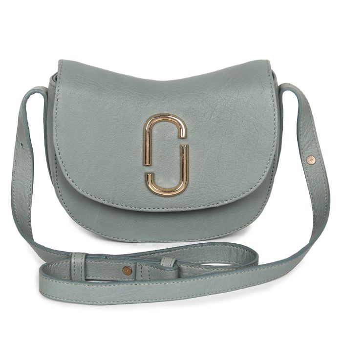 Mini saddle top leather bag