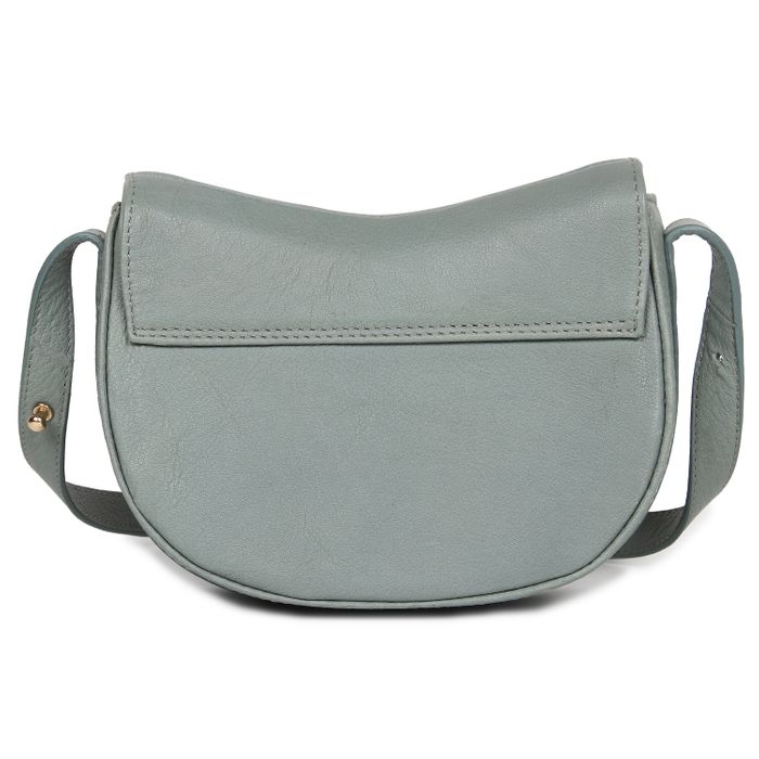 Mini saddle top leather bag