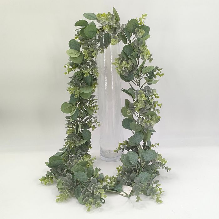 Wholesale Artificial Eucalyptus Garland, Spring Garland, Fake Silver Dollar Greenery Garland Vines
