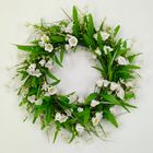 Wholesale artificial flower spring wreath indoor outdoor, artificial wreath amazon, artificial Easter wreath and garland, artificial flower door wreath, artificial lily of the valley wreath, artificial morning glory floral wreath