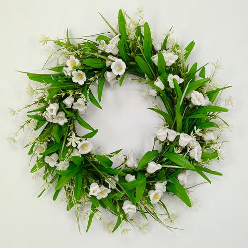Wholesale artificial flower spring wreath indoor outdoor, artificial wreath amazon, artificial Easter wreath and garland, artificial flower door wreath, artificial lily of the valley wreath, artificial morning glory floral wreath