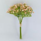 Wholesale artificial flower gypsophila bouquet, white babys breath flower bundle, fake flower arrangement, wedding supplies