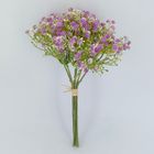 Wholesale artificial flower gypsophila bouquet, white babys breath flower bundle, fake flower arrangement, wedding supplies