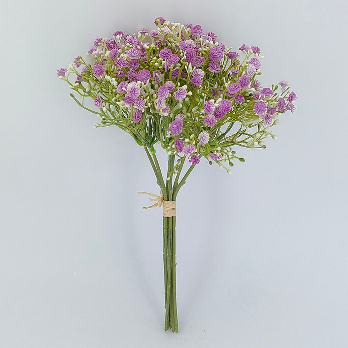Wholesale artificial flower gypsophila bouquet, white babys breath flower bundle, fake flower arrangement, wedding supplies
