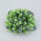 Wholesale green hops half sphere, artificial pineapple grass half sphere , faux plastic greenery half orb, fake floral greenery for trays, baskets, pots decoration, table centerpiece flower