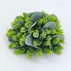 Wholesale green hops half sphere, artificial pineapple grass half sphere , faux plastic greenery half orb, fake floral greenery for trays, baskets, pots decoration, table centerpiece flower