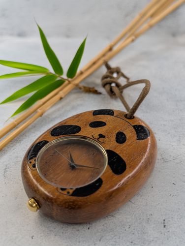 Wooden Animal Pendant Watch