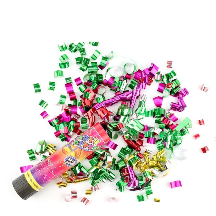 spring driven safe mini party popper