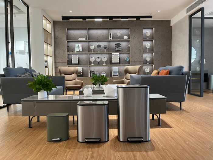 1.3 gallon 5L stainless steel bathroom trash can