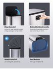 1.3 gallon 5L stainless steel bathroom trash can