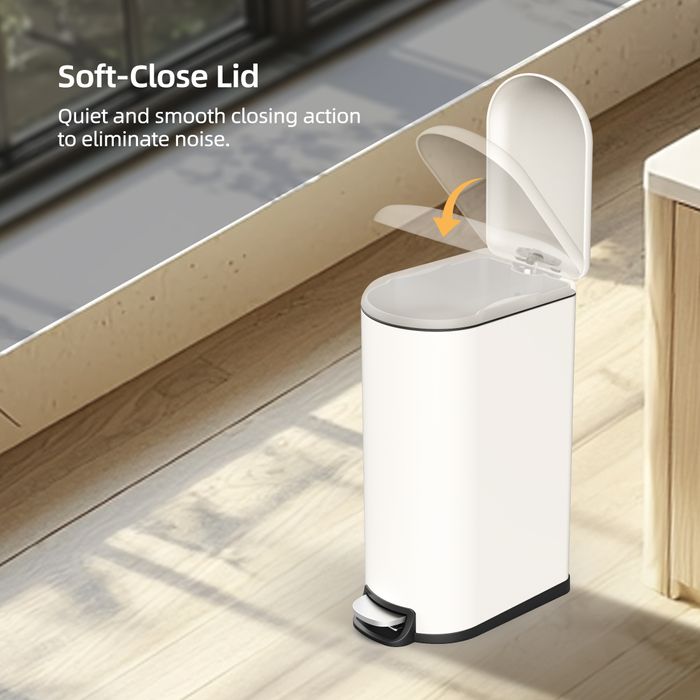 Slim garbage can bathroom toilet 10 liter waste bin