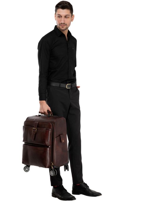 The Executive Leather Trolley