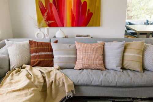Throws and cushions