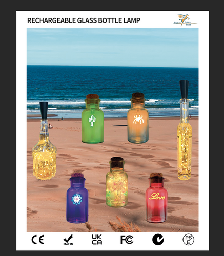 Rechargeable Glass Bottle Lamp