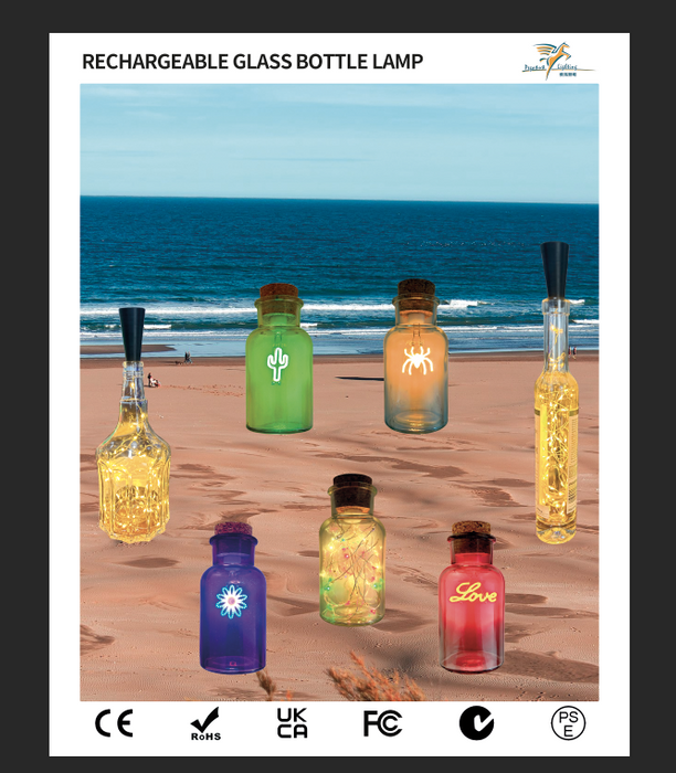 Rechargeable Glass Bottle Lamp