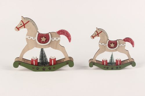 Christmas decoration shaking horse ornament