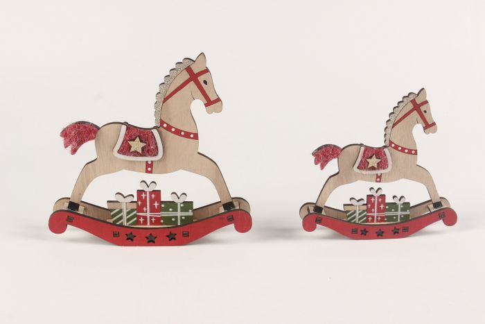 Christmas decoration shaking horse ornament