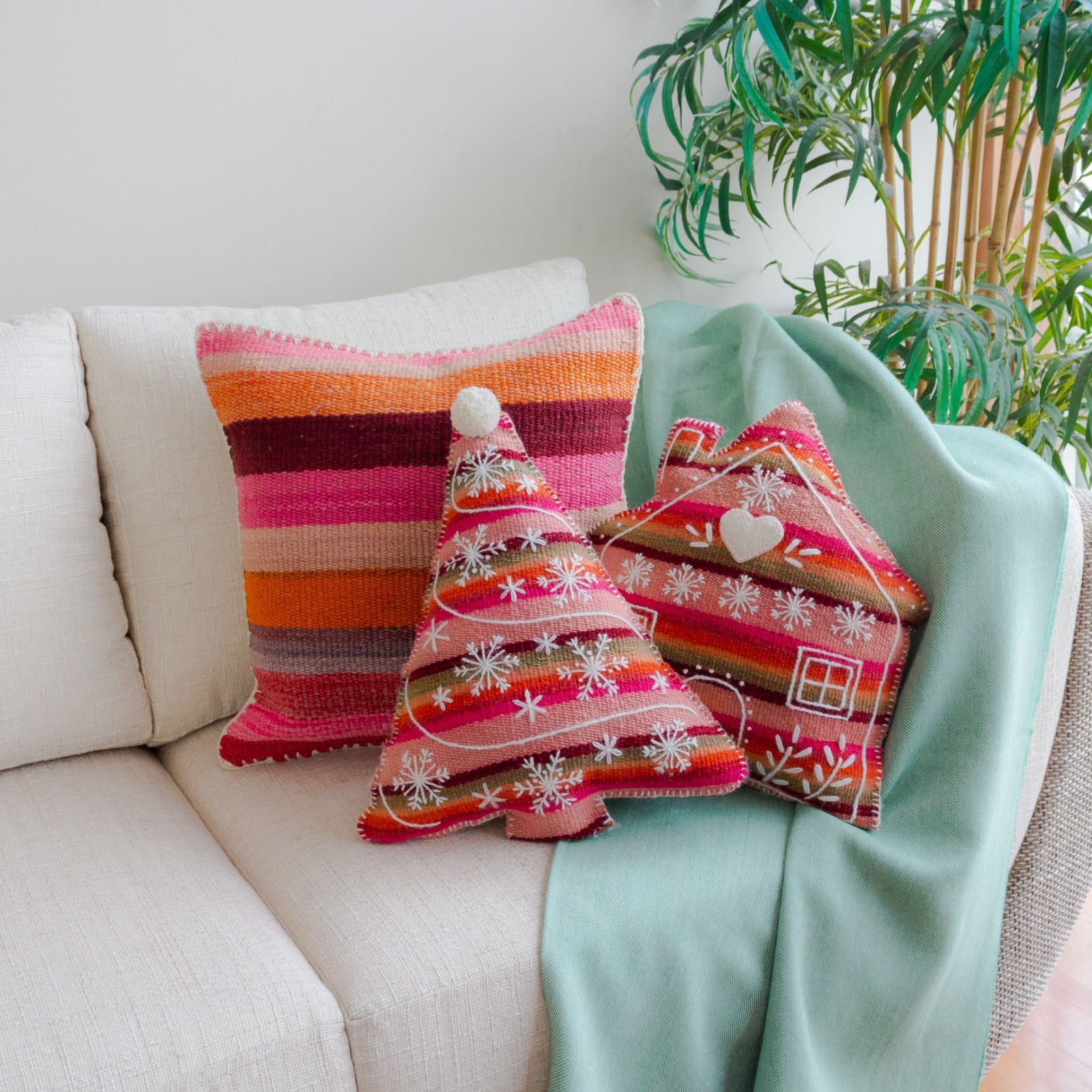 DECORATIVE COVER PILLOWS - VINTAGE AND EMBROIDERED