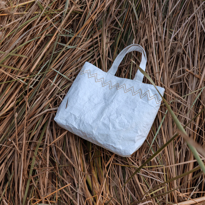 Golden Nile Shoulder Bag - from upcycled plastic  bags