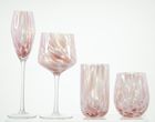 colored dots wine glass