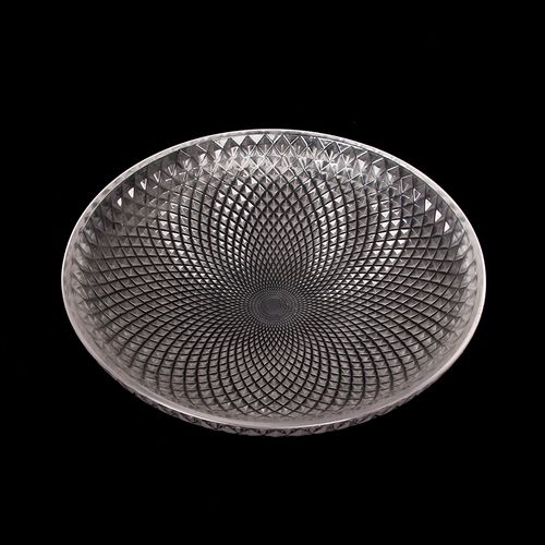 Glass bowl for chanderliers