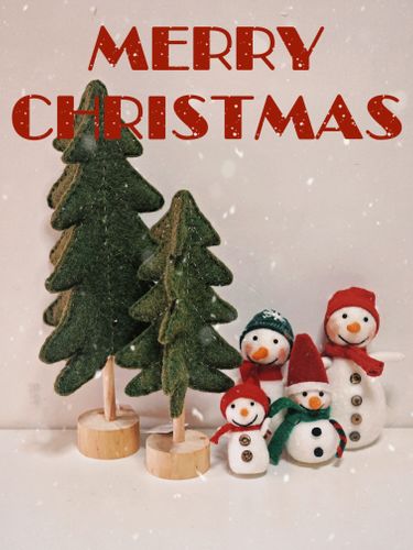 christmas felt snowman