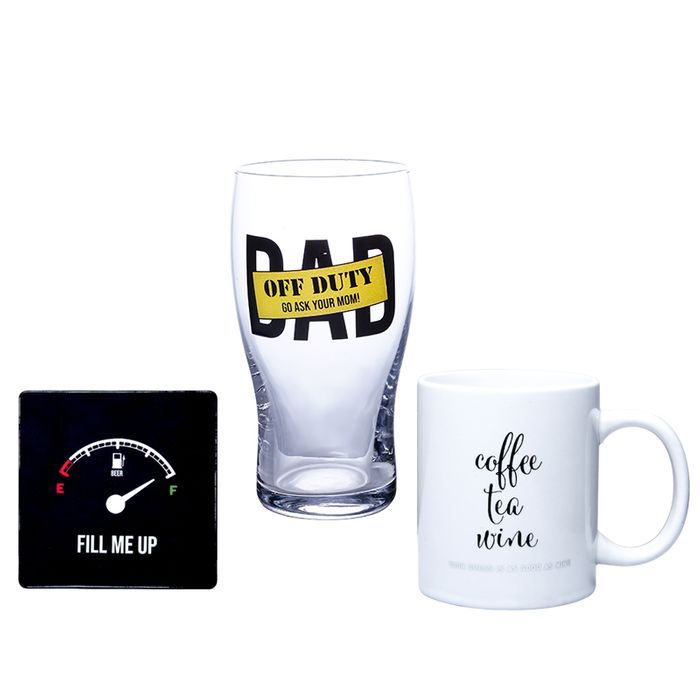 father day beer glass gift set