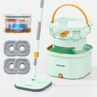 CW002 Spin Mop and Bucket Set with Detachable Inner Mop Bucket, Mops and Buckets for Floor Cleaning