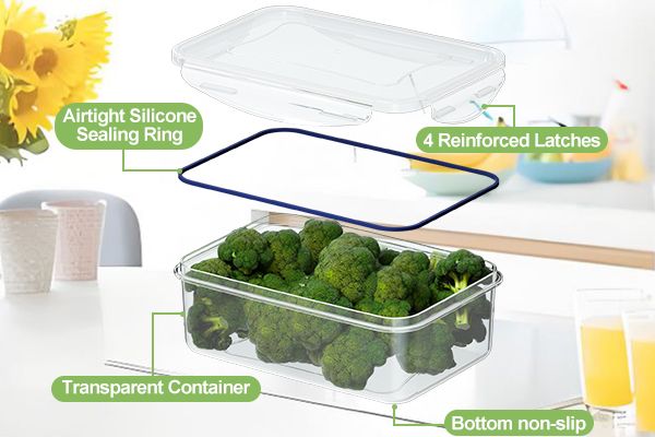 Sealed fresh-keeping box plastic transparent combination storage box