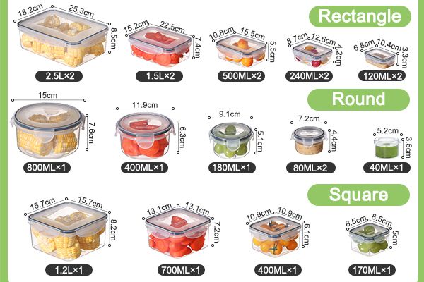 Sealed fresh-keeping box plastic transparent combination storage box