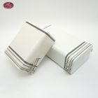 White Simplicity Coffee Powder Gift Tea Baking Kitchen Rectangle Metal Tin Can