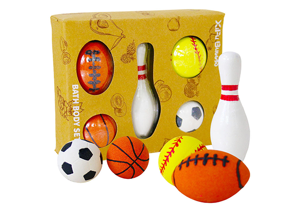 Custom Organic Bath Fizzy Bath Bombs Ball Set Exquisite Ball Game Shape Spa Use Wholesale Gift Option