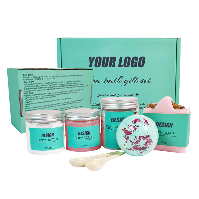 Wholesale Luxury Body Care Spa Kit Valentine's Day Private Label Bath Gift Set Home Spa