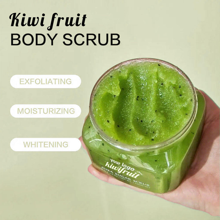 OEM ODM Candy Body Scrub That Is Lotion Shower Gel Colorful Anti Acne Exfoliating Kiwi Fruit Body Sugar Scrub