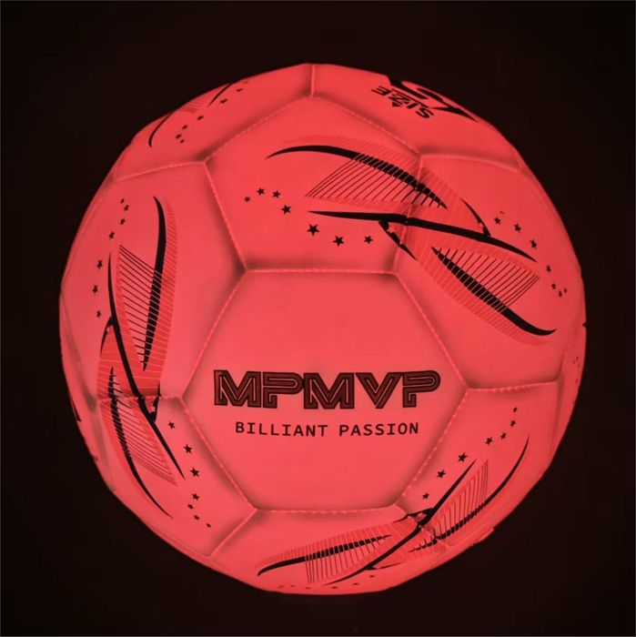 Rechargeable LED light up stitching soccer