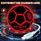 Rechargeable LED light up rubber soccer