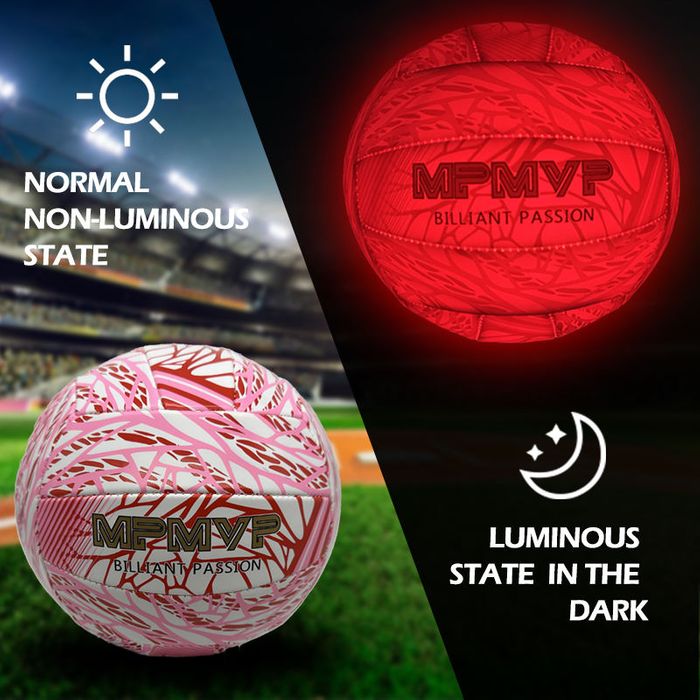 Rechargeable LED light up volleyball