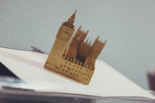 Wooden model of Big Ben