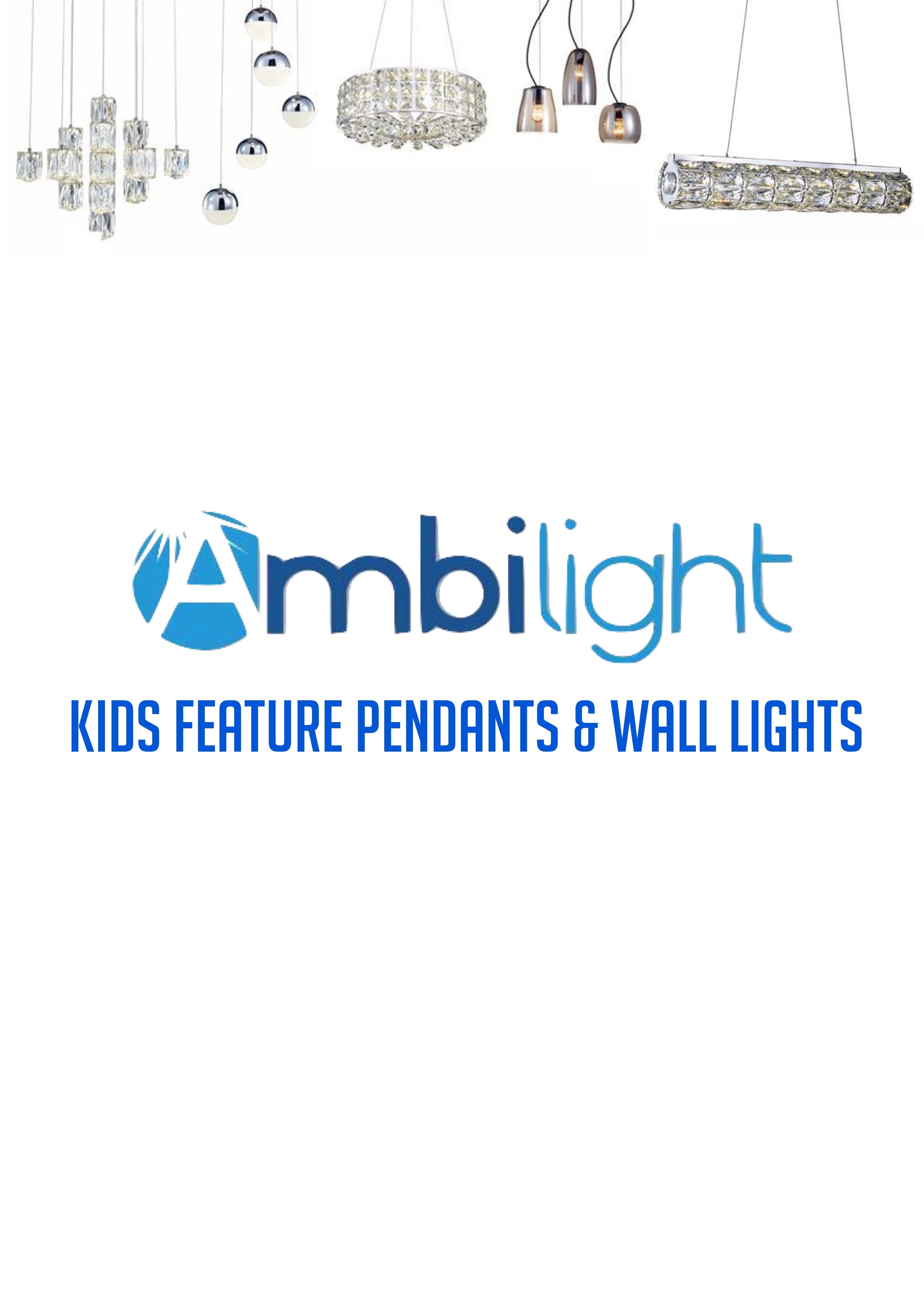 Kids Feature Pendants and Wall Lights