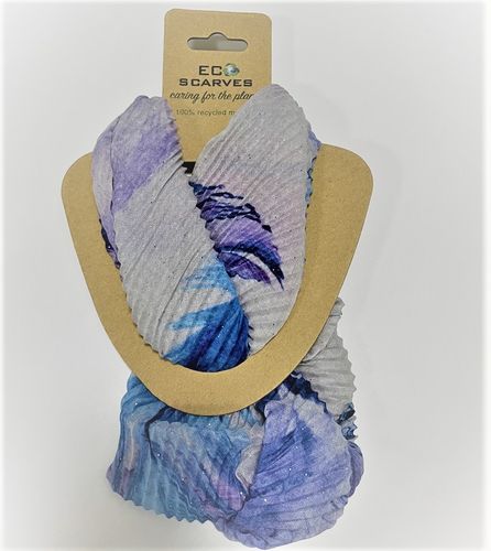 RC22172-ECO FRIENDLY FEATHER PRINT MAGNETIC SCARF