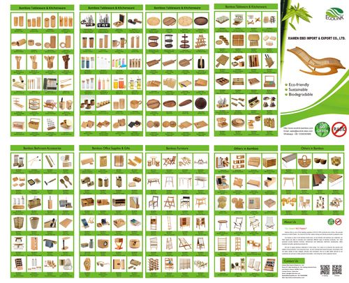 Catalogue of bamboo products