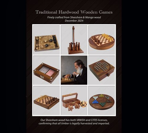 Traditional Hardwood Wooden Games