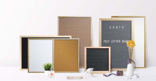Memo Boards with wood frame or colourful MDF frame