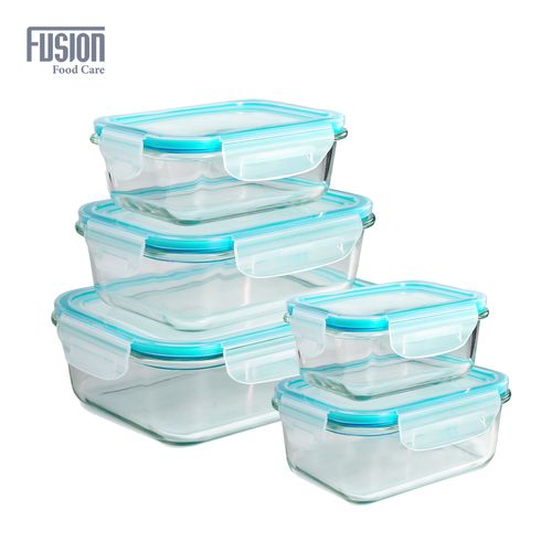 5 Piece Glass Containers