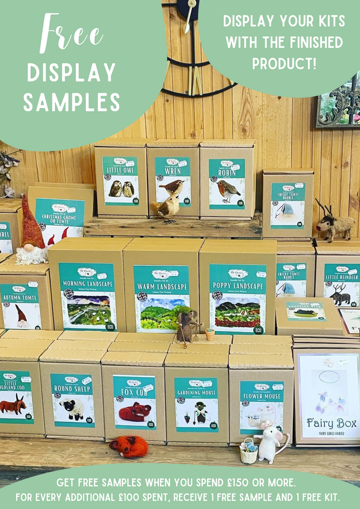 Spend £150+ and get a FREE display sample