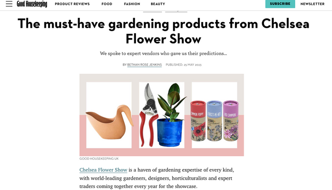 The must have gardening products from Chelsea Flower Show