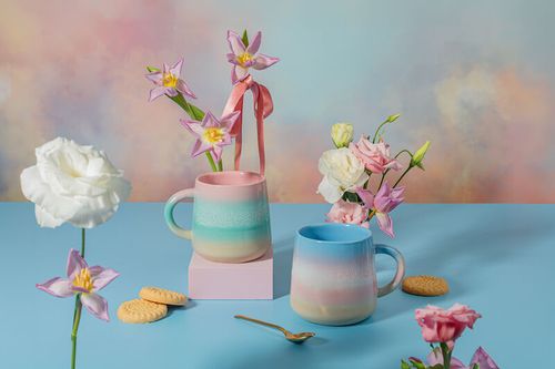 Hand glazed mugs